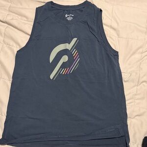 Peloton Women's Blue Tank Top with Logo